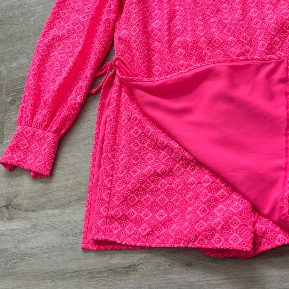 Lilly Pulitzer Aisha Romper Dress Pink NWT Womens 6 Resort Summer Beach Vacation - Picture 3 of 16